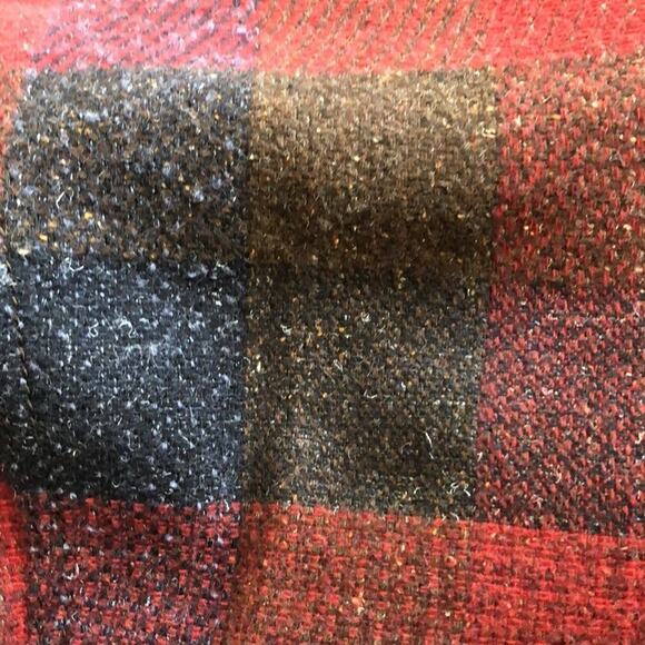 Abercrombie & Fitch Short Multi Color Tweed Plaid Wool Blend Snap Zip Jacket  S - Picture 8 of 8
